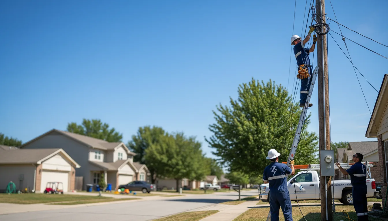 Residential electrician providing installation services in Herriman, UT